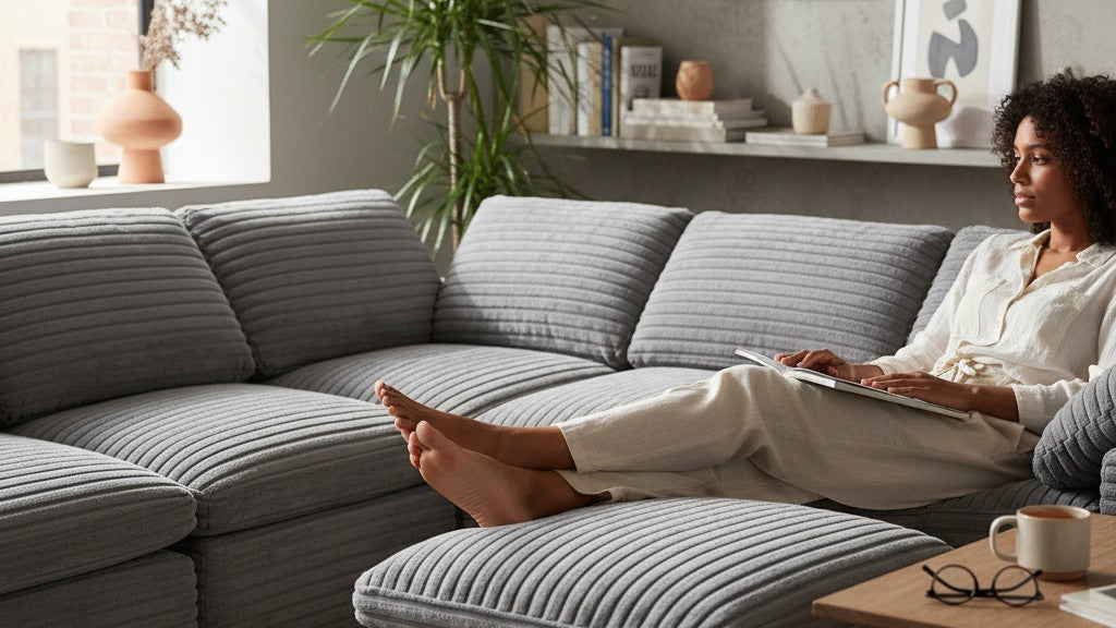 CLOUD 6 Seats U Shape Modular Compressed Sofa