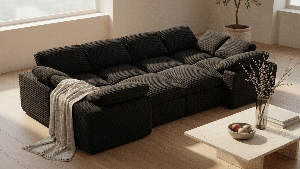 CLOUD 6 Seats U Shape Modular Compressed Sofa
