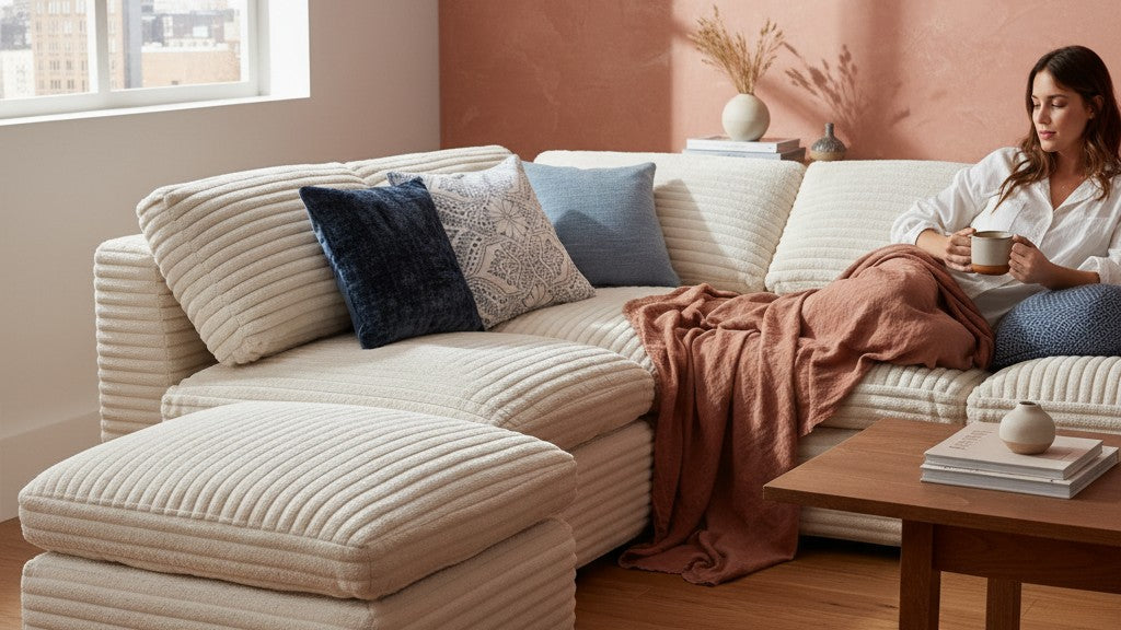 CLOUD 6 Seats U Shape Modular Compressed Sofa