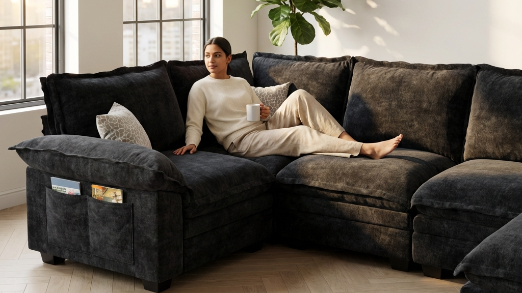 PANDA 8 Seats Sofa Bed Surround Modular Sofa