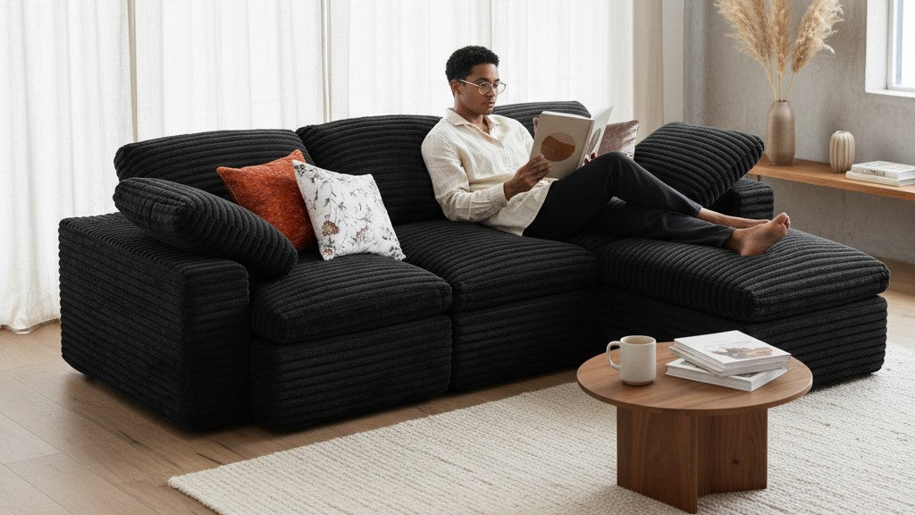 CLOUD 6 Seats U Shape Modular Compressed Sofa