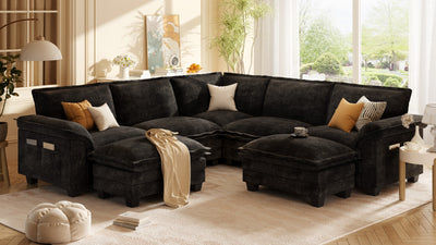 PANDA 6 Seats U Shape Modular Sofa