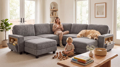 EMMA 4 Seats L Shape Modular Sofa