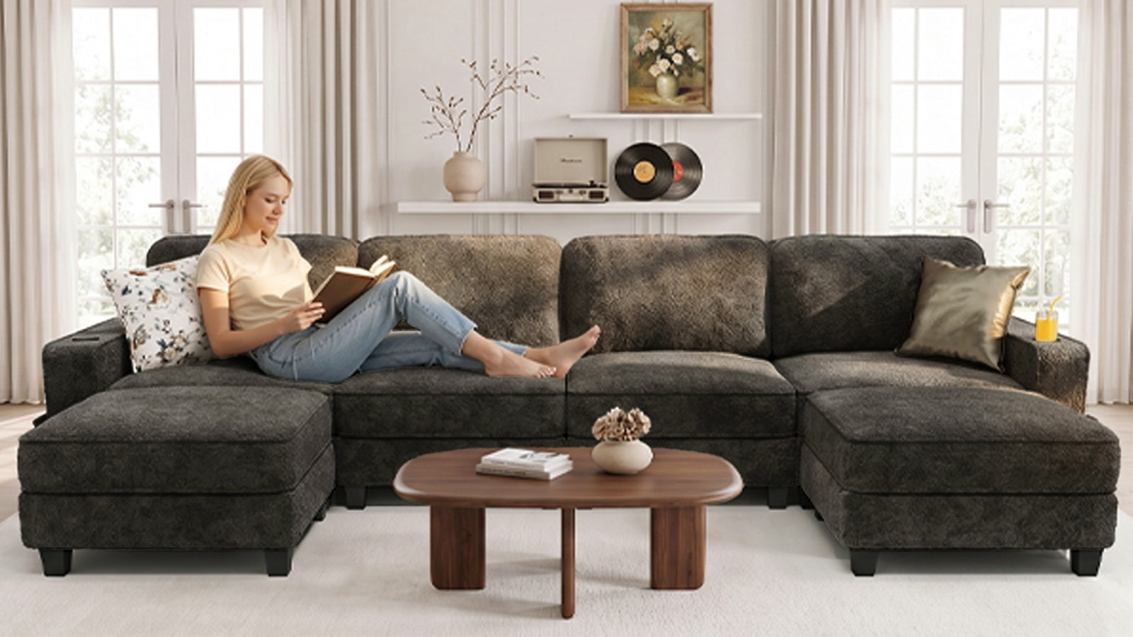 EMMA 4 Seats L Shape Modular Sofa