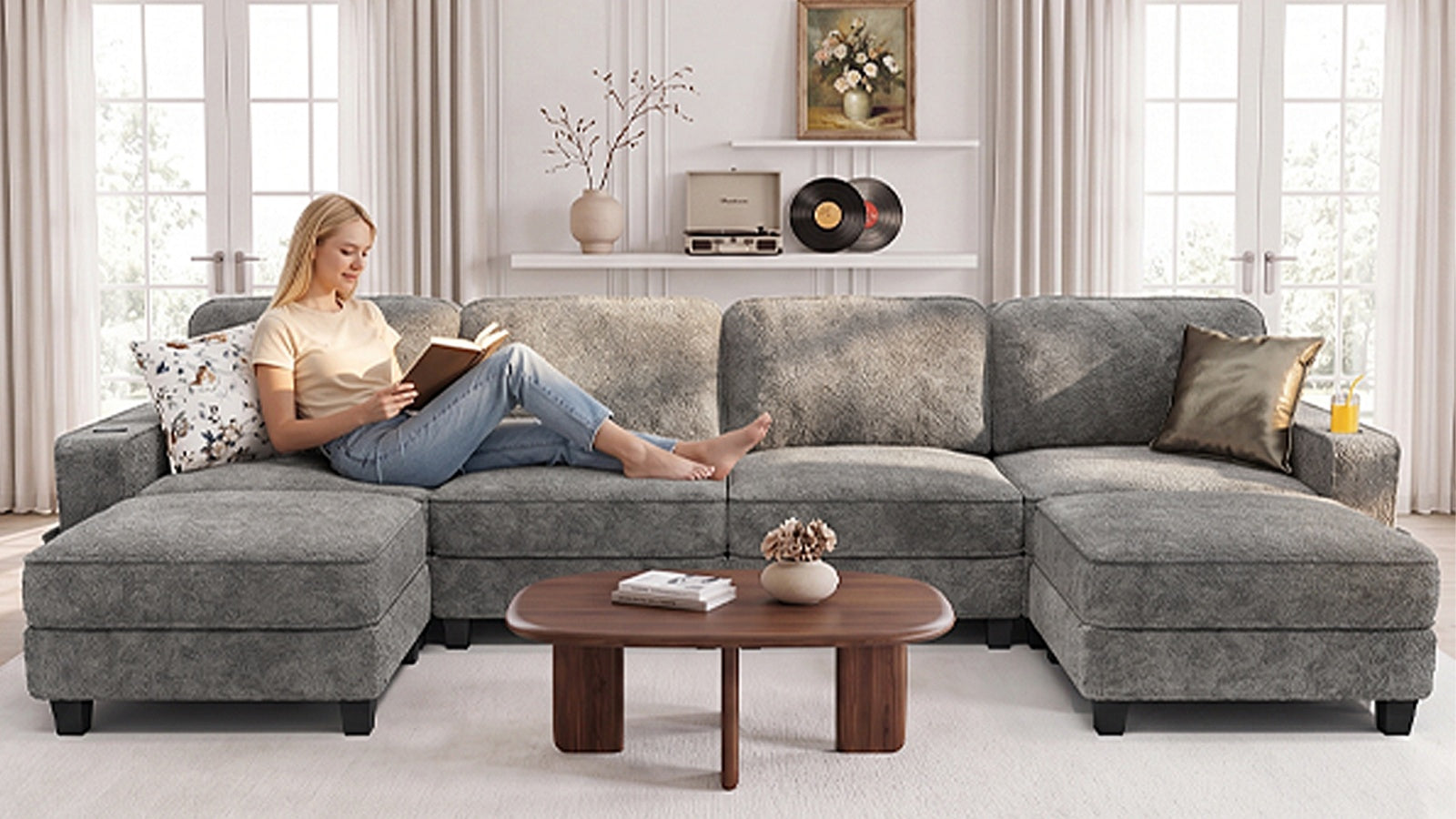 EMMA 4 Seats L Shape Modular Sofa