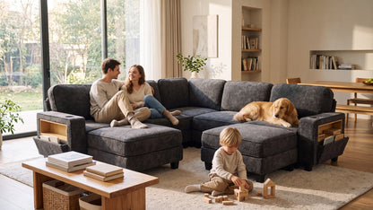 EMMA 4 Seats L Shape Modular Sofa