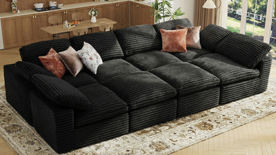 CLOUD 6 Seats U Shape Modular Compressed Sofa