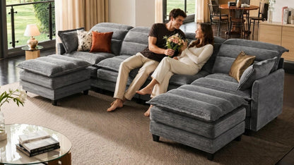 ALEX 7 Seats V Shape Modular Sofa