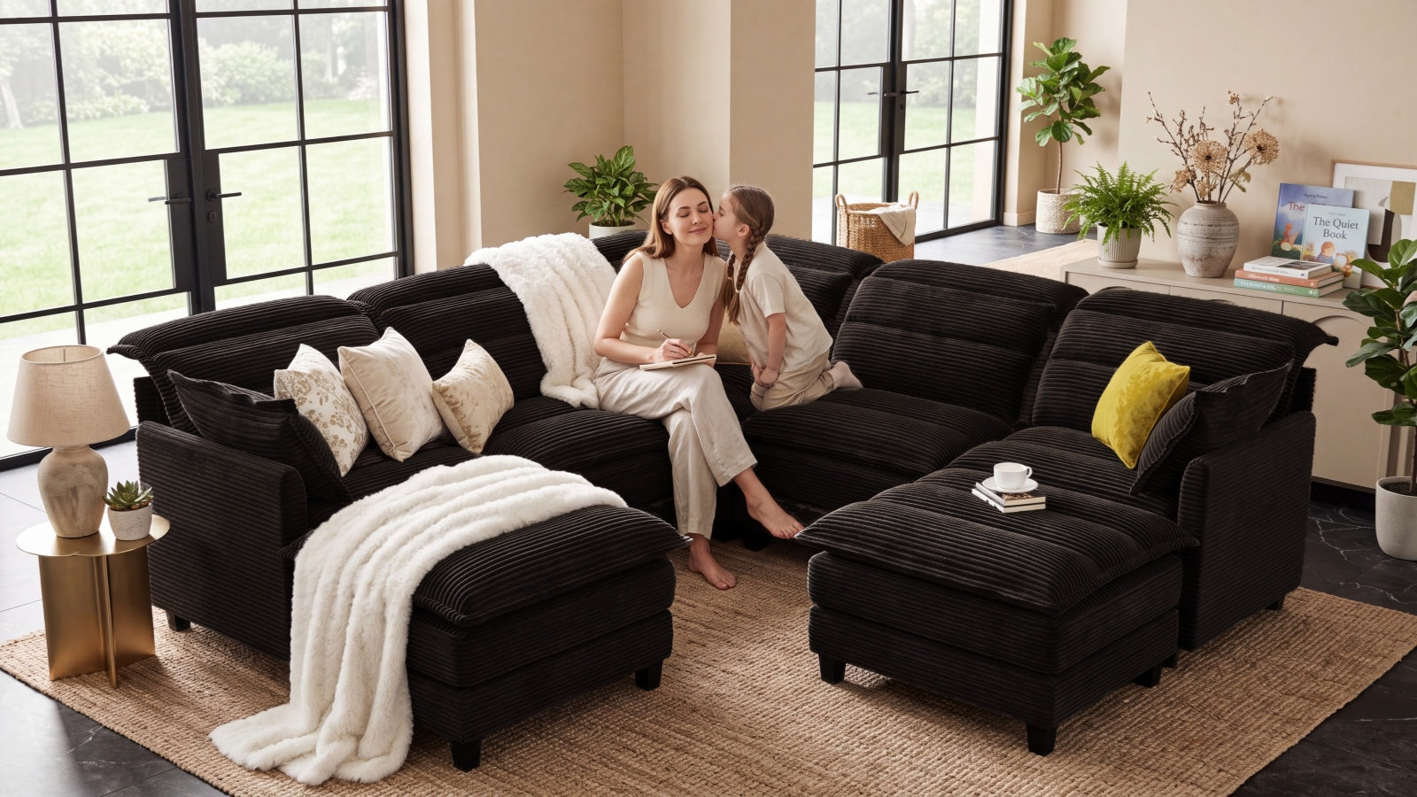 ALEX 7 Seats V Shape Modular Sofa