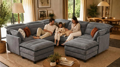 ALEX 7 Seats V Shape Modular Sofa