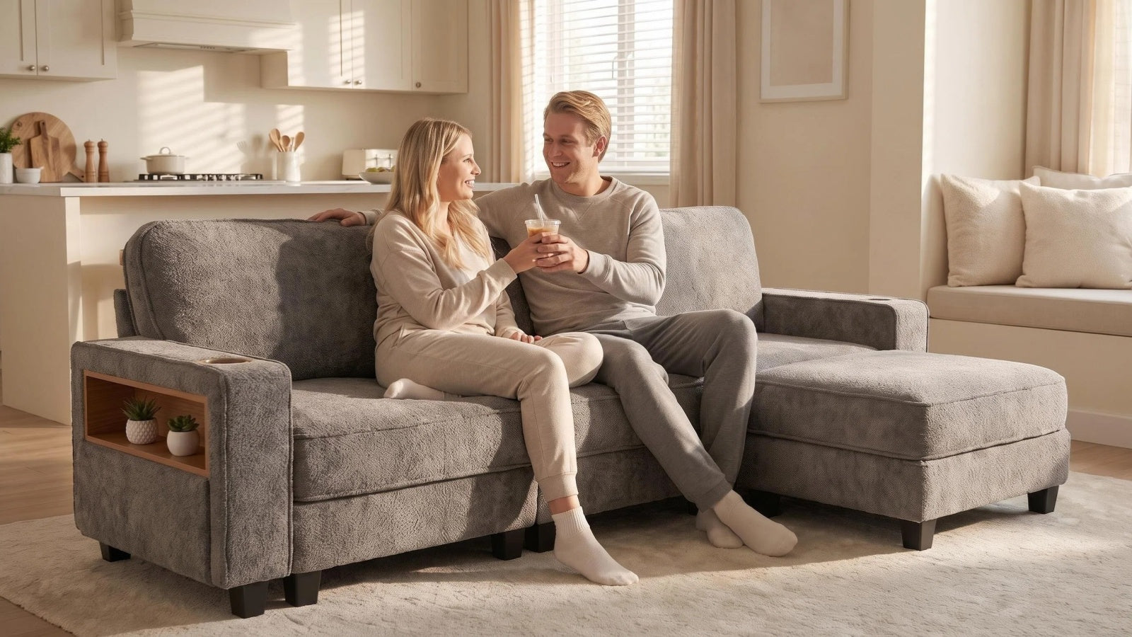 EMMA 4 Seats L Shape Modular Sofa