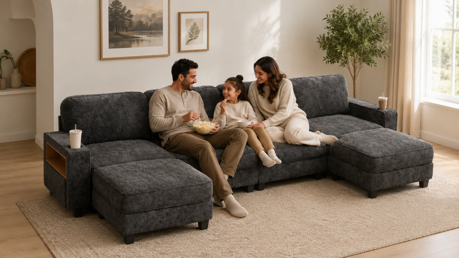EMMA 4 Seats L Shape Modular Sofa