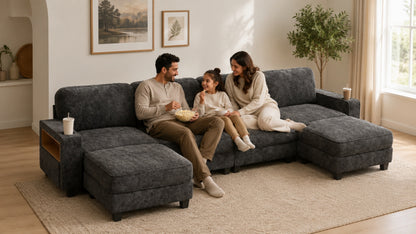 EMMA 4 Seats L Shape Modular Sofa