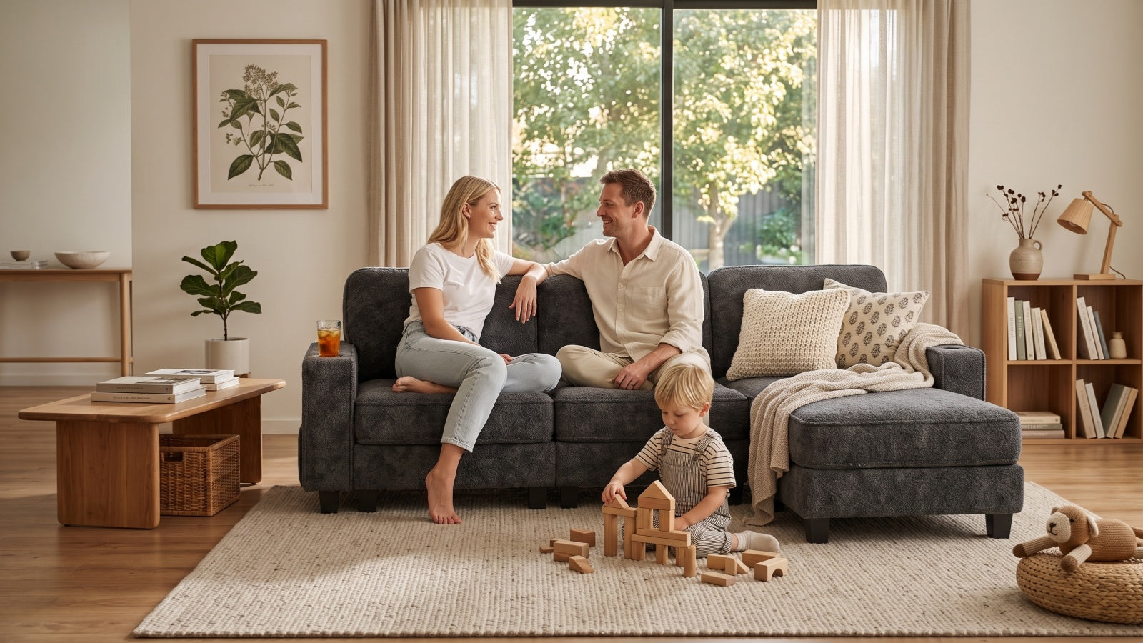 EMMA 4 Seats L Shape Modular Sofa