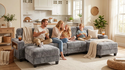 EMMA 4 Seats L Shape Modular Sofa