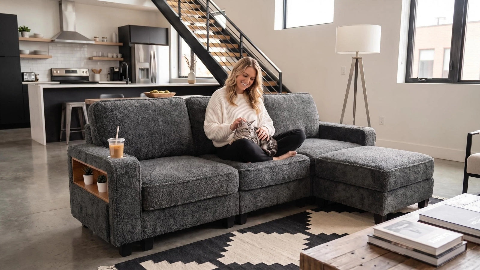 EMMA 4 Seats L Shape Modular Sofa
