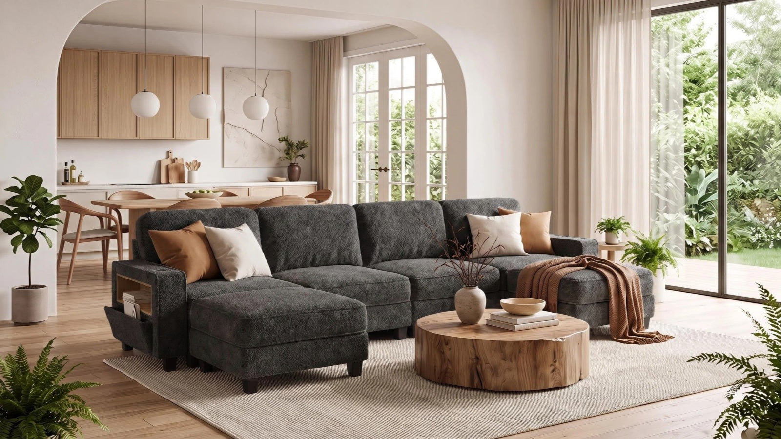 EMMA 4 Seats L Shape Modular Sofa