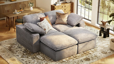 CLOUD 6 Seats U Shape Modular Compressed Sofa