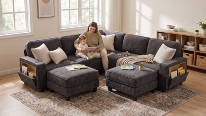 EMMA 4 Seats L Shape Modular Sofa