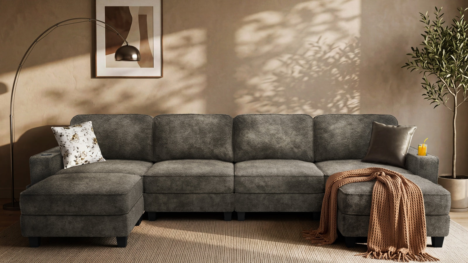 EMMA 4 Seats L Shape Modular Sofa