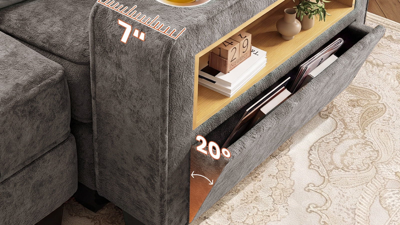 EMMA 4 Seats L Shape Modular Sofa