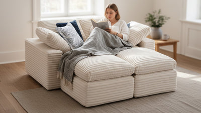 CLOUD 6 Seats U Shape Modular Compressed Sofa
