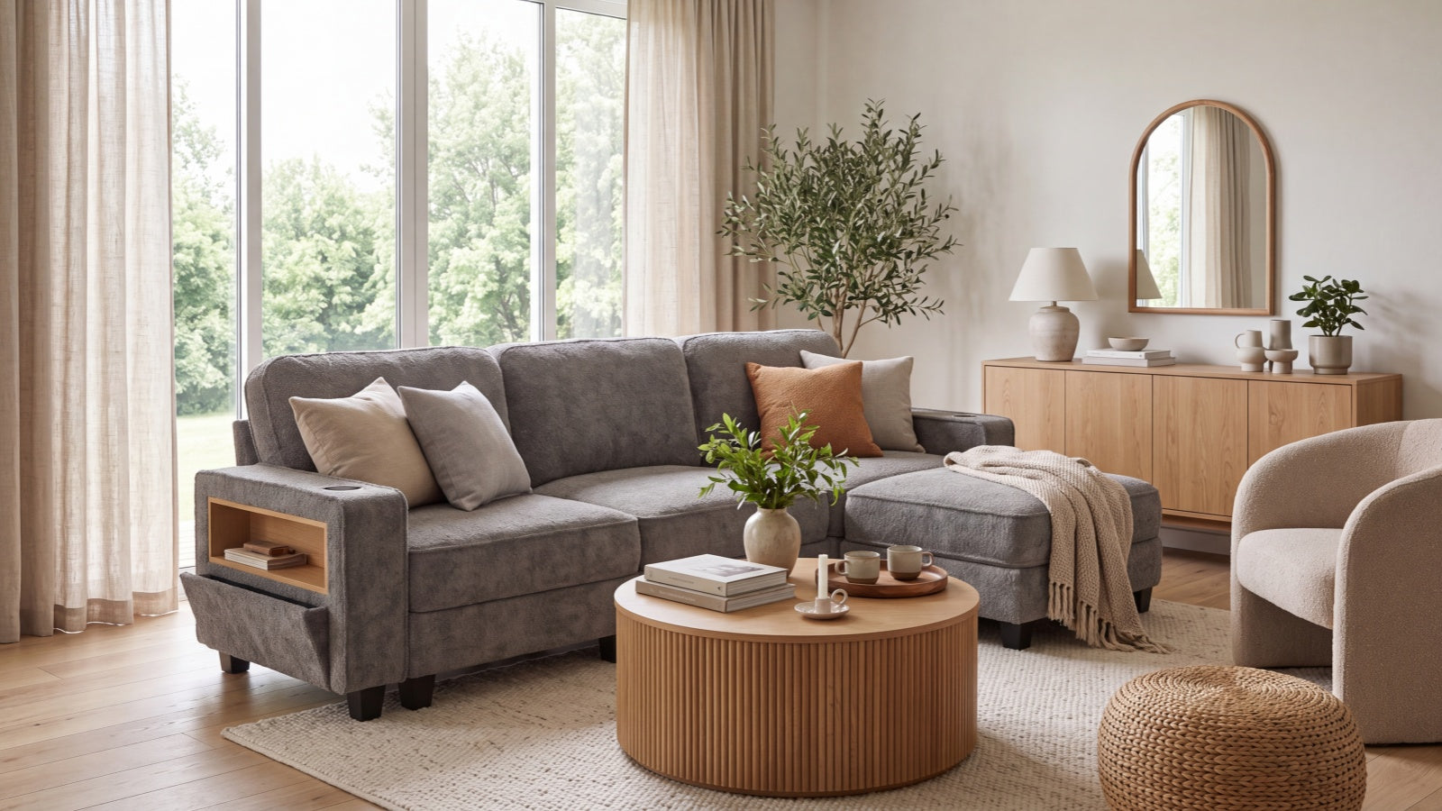 EMMA 4 Seats L Shape Modular Sofa