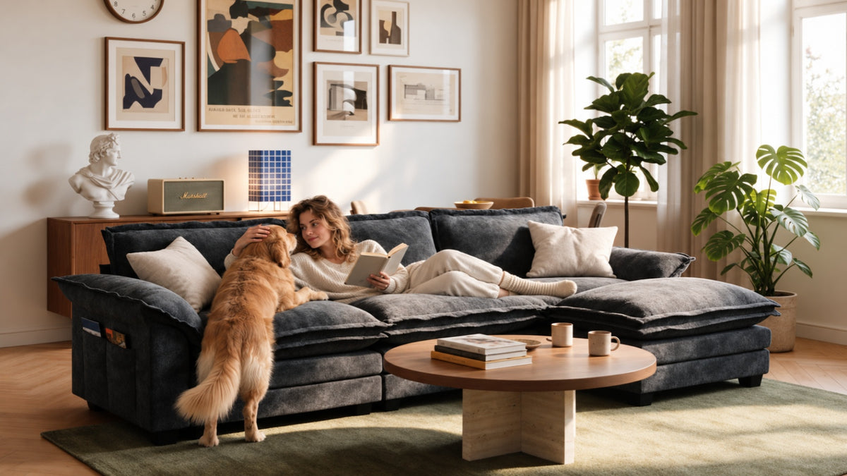 PANDA 6 Seats U Shape Modular Sofa