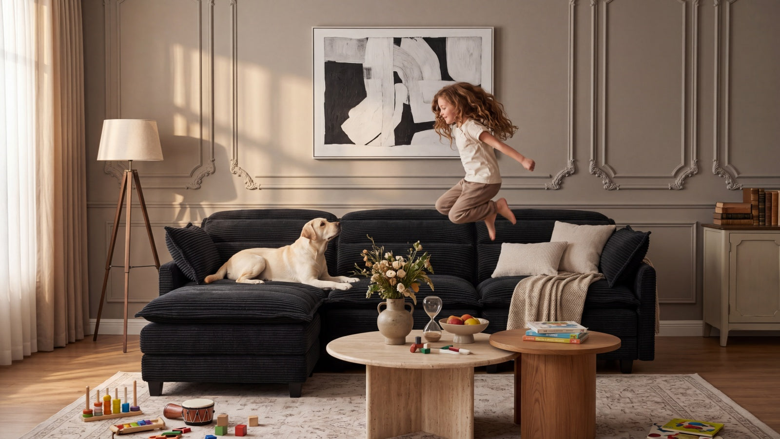 ALEX 7 Seats V Shape Modular Sofa