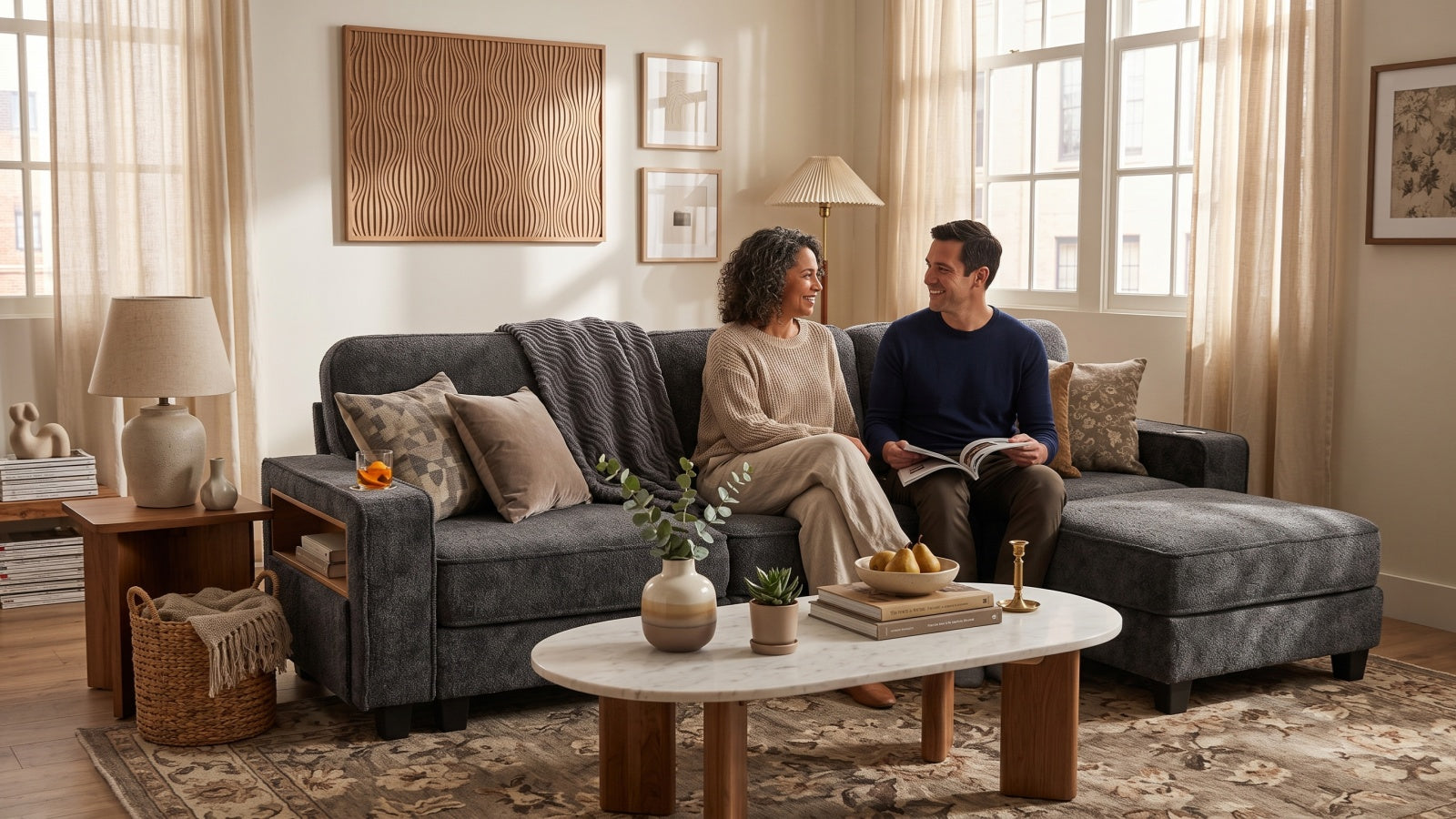 EMMA 4 Seats L Shape Modular Sofa