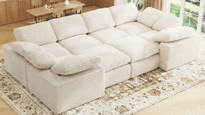 CLOUD 6 Seats U Shape Modular Compressed Sofa