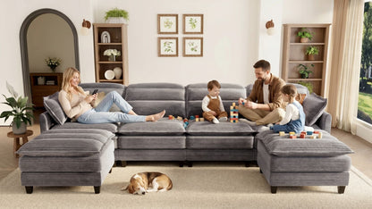 ALEX 7 Seats V Shape Modular Sofa