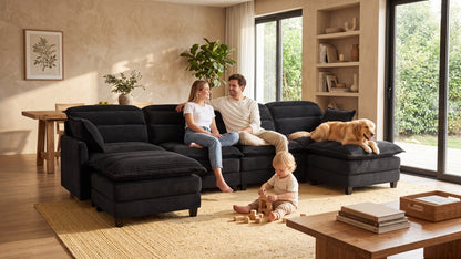 ALEX 7 Seats V Shape Modular Sofa