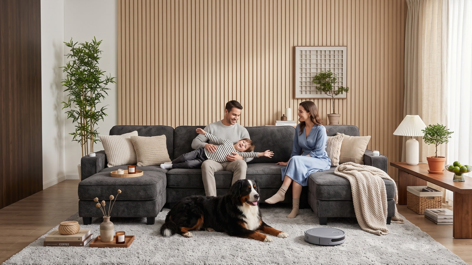 EMMA 4 Seats L Shape Modular Sofa