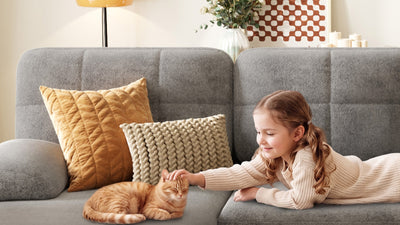 UNA 4 Seats U Shape Sectional Sofa