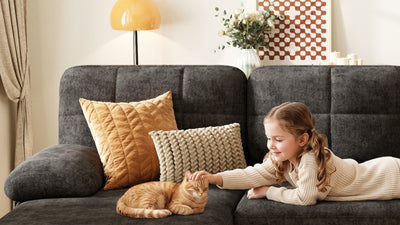 UNA 4 Seats U Shape Sectional Sofa