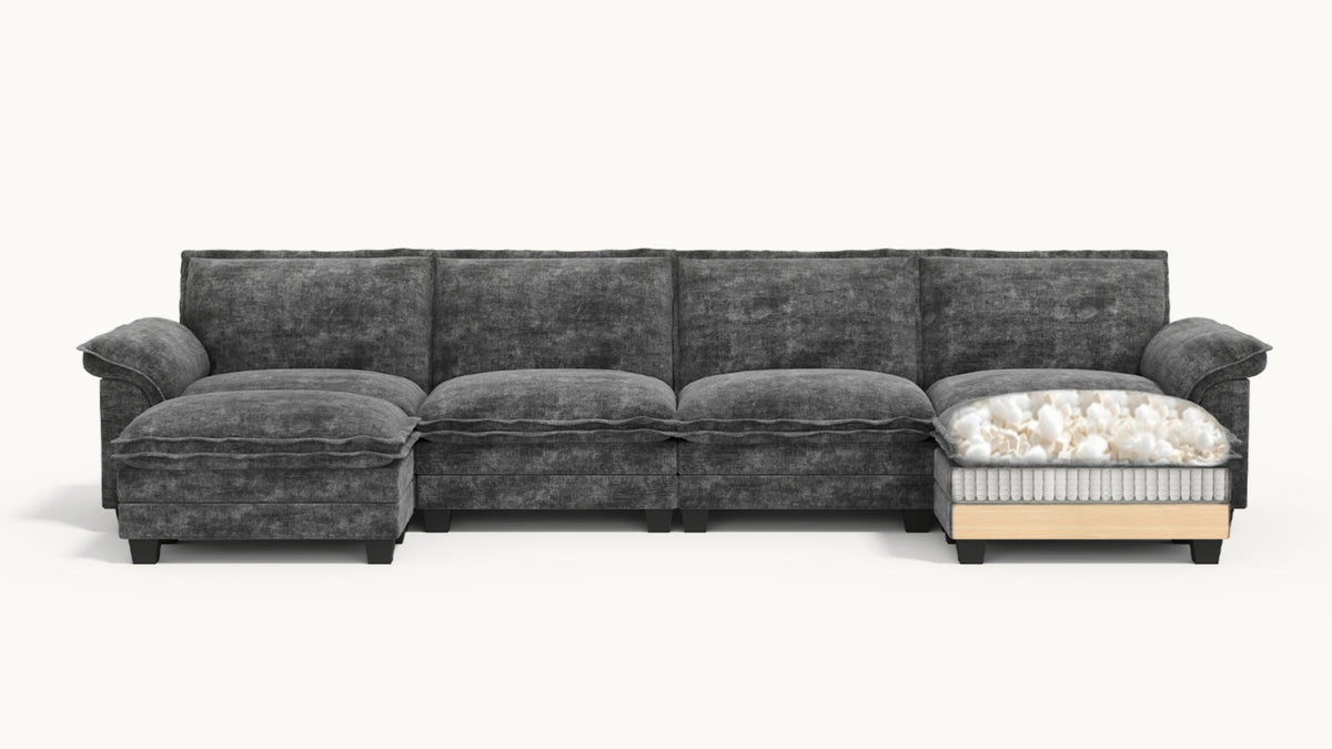 PANDA 6 Seats U Shape Modular Sofa