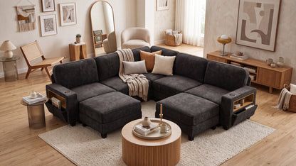 EMMA 4 Seats L Shape Modular Sofa