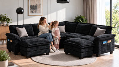 PANDA 6 Seats U Shape Modular Sofa