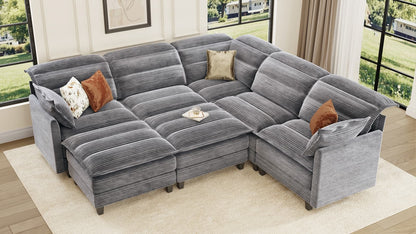 ALEX 7 Seats V Shape Modular Sofa