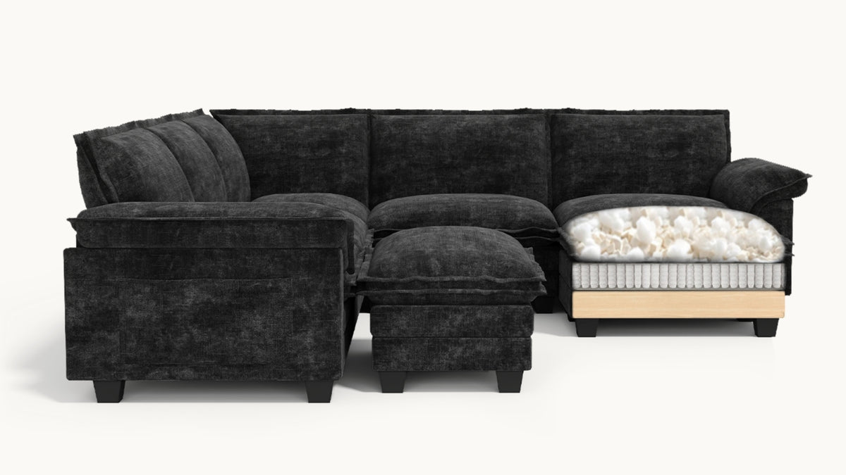 PANDA 6 Seats U Shape Modular Sofa