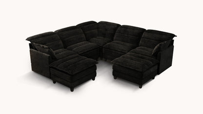 ALEX 7 Seats V Shape Modular Sofa