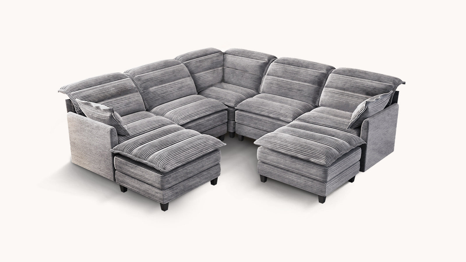 ALEX 7 Seats V Shape Modular Sofa