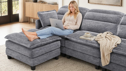 ALEX 7 Seats V Shape Modular Sofa