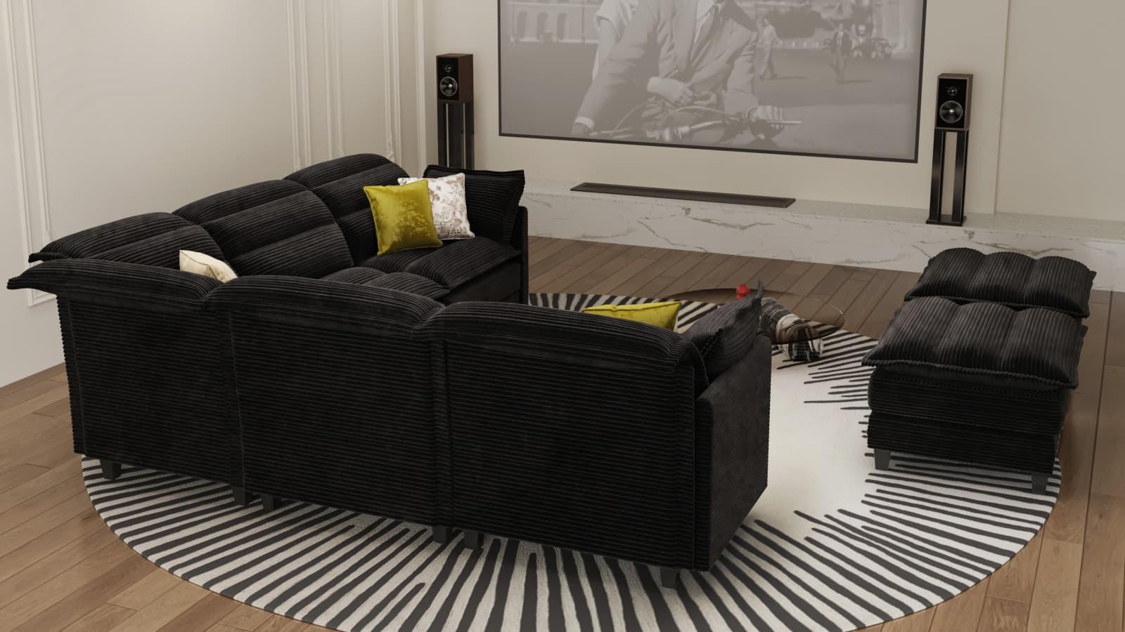 ALEX 7 Seats V Shape Modular Sofa