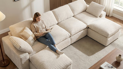 CLOUD 6 Seats U Shape Modular Compressed Sofa