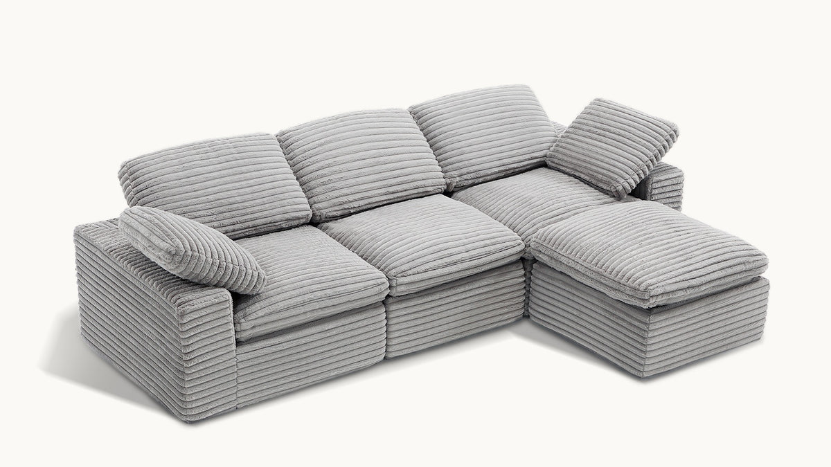CLOUD 6 Seats U Shape Modular Compressed Sofa