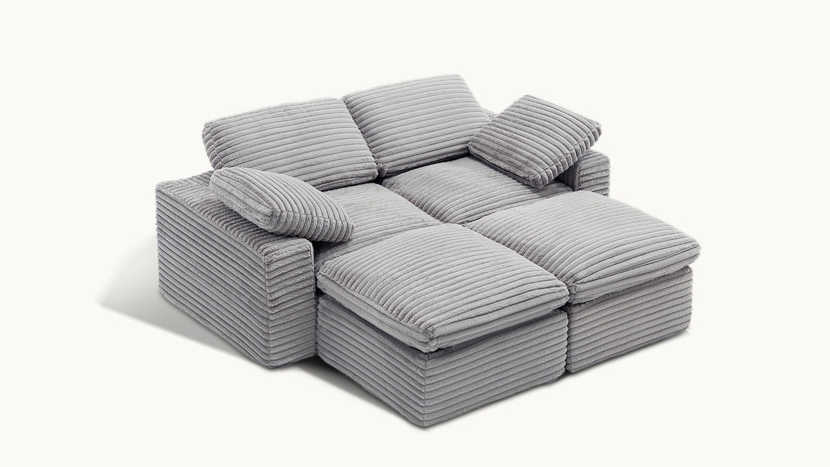 CLOUD 6 Seats U Shape Modular Compressed Sofa