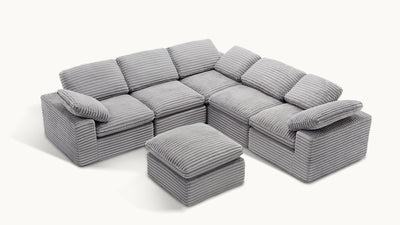 CLOUD 6 Seats U Shape Modular Compressed Sofa