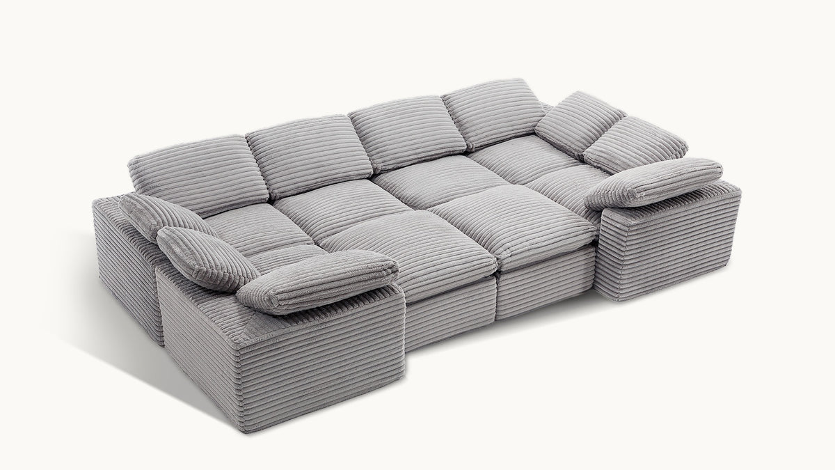CLOUD 6 Seats U Shape Modular Compressed Sofa